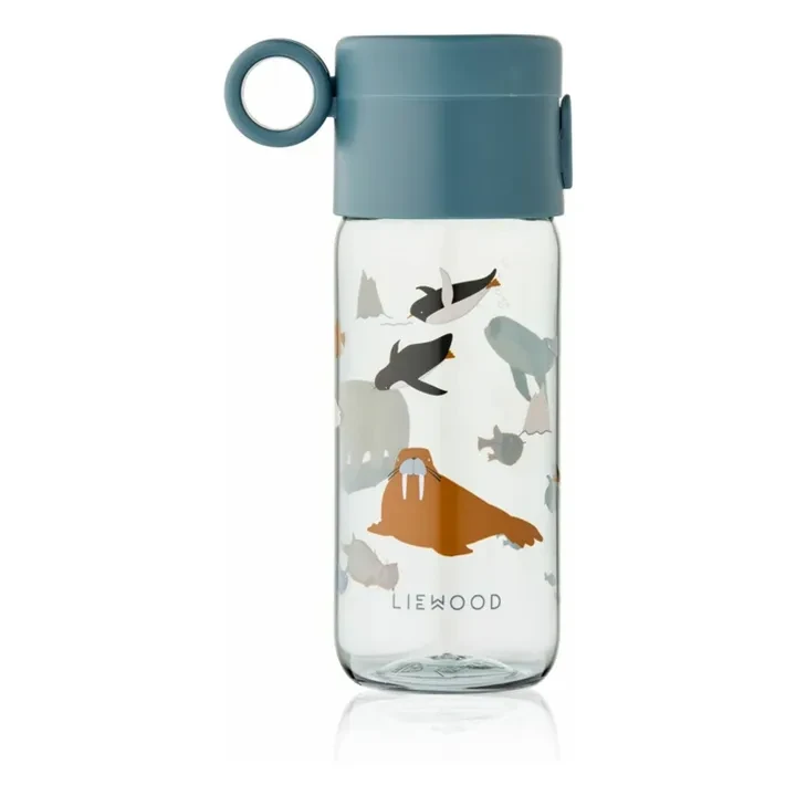 Liewood - Gourde en tritan Clemence - 350 ml - Arctic Sea/Ocean view | Smallable