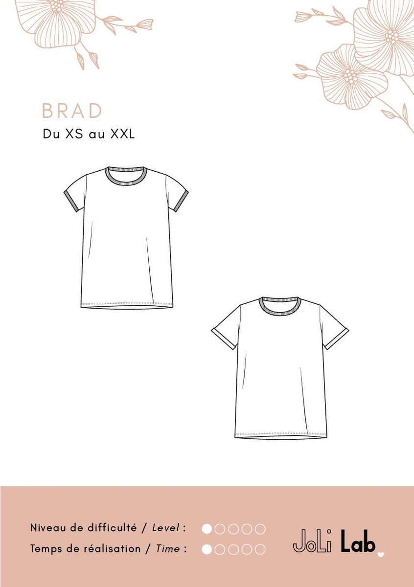 T-shirt Brad - Patron Couture PDF ou Pochette