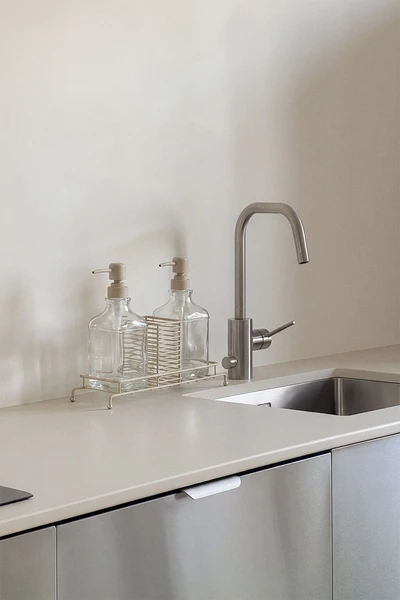 Distributeur double de savon pour cuisine