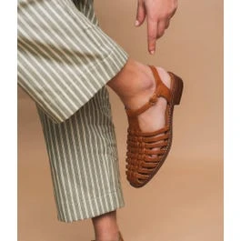 SANDALE GINGER COGNAC