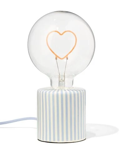 lampe de table 12,5x12,5x23cm led cœur - HEMA