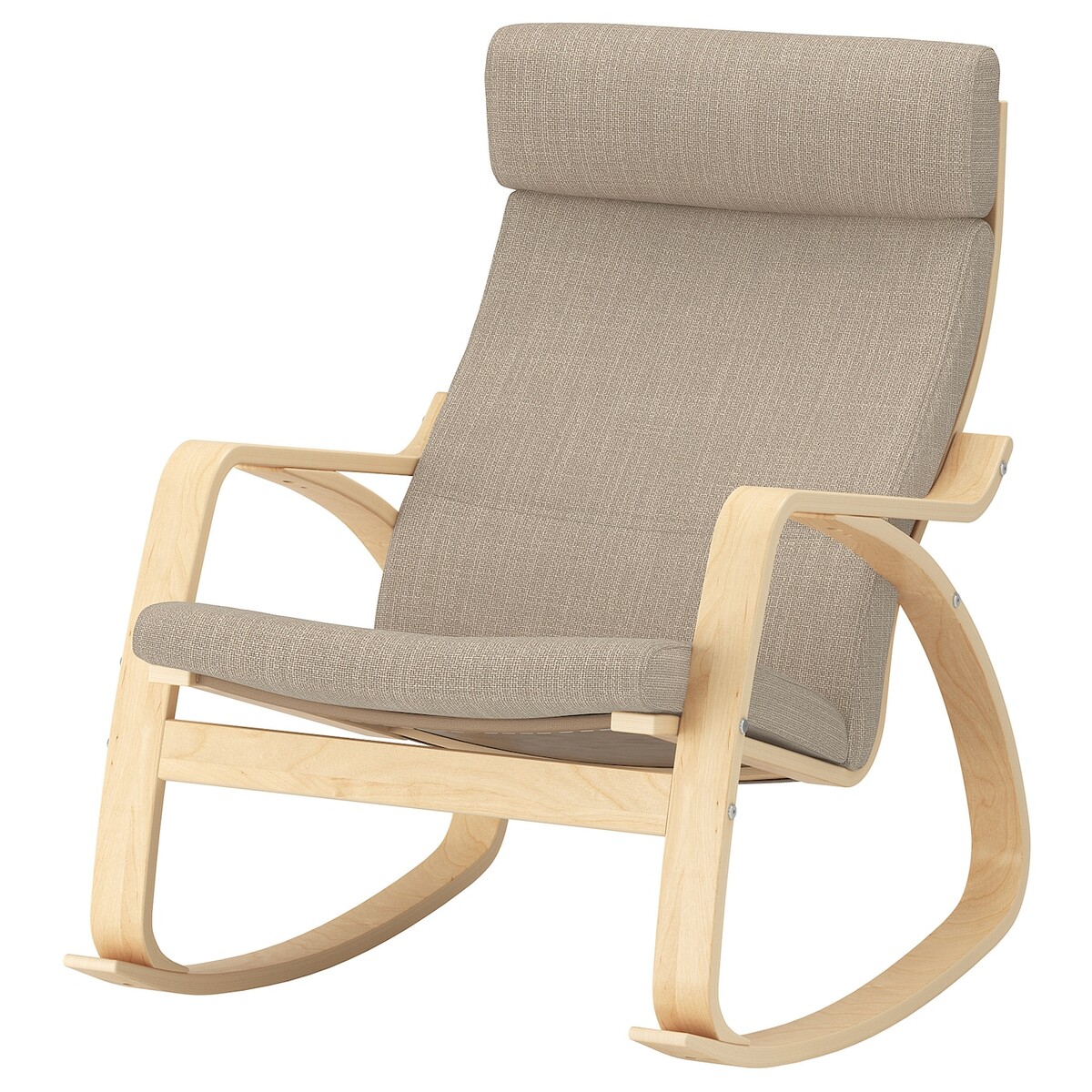 POÄNG Fauteuil à bascule - plaqué bouleau/Hillared beige