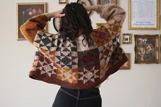 Heirloom Quilt Cardigan pattern by Katryn Seeburger