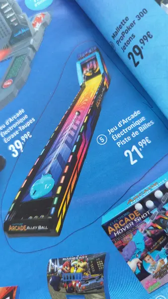 Jeu arcade électronique piste de billes