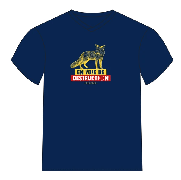 T-shirt renard militant • ASPAS