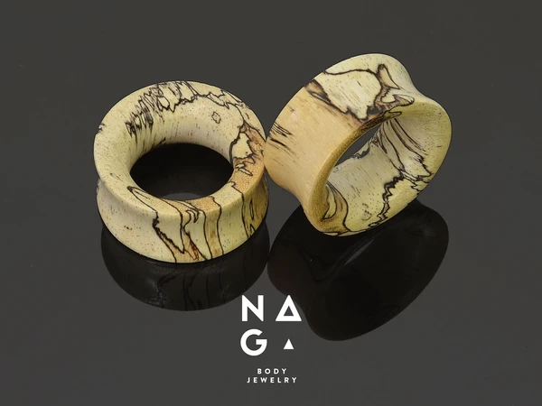 1 Pair of TAMARIND wood ear tunnels, wood ear gauges, unique gauges