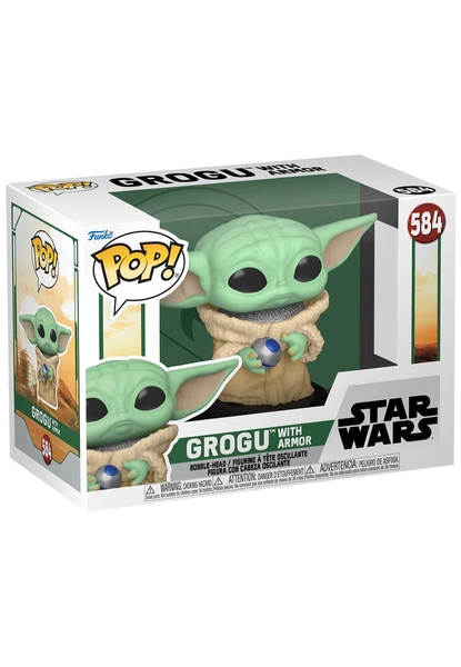 Boba Fett - Grogu w/Armor POP! Bobble Head - Funko Pop