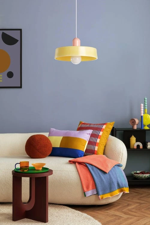 Suspension Presa verre, jaune, Diam.32 cm, E27