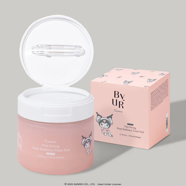 Kuromi x ByUR Vita Giving Keep Radiance Toner Pad (70 Count)