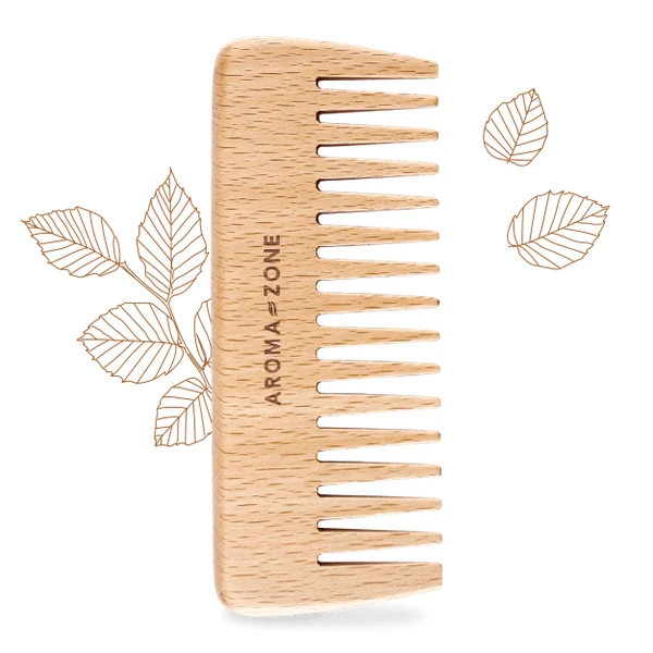 Peigne démêlant en bois de hêtre