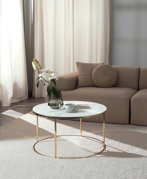 Table basse en verre marbré Antigua | WestwingNow