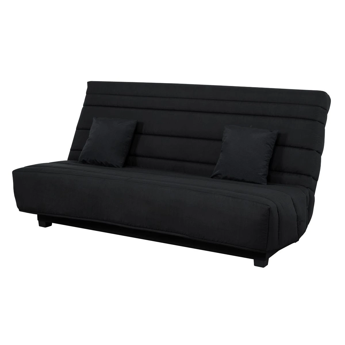 Banquette CC ORLANDO 130 x 190, matelas Dunlopillo, pearl noir