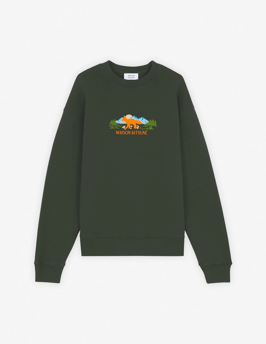 OUTDOOR PROFILE FOX COMFORT SWEATSHIRT | Maison Kitsuné