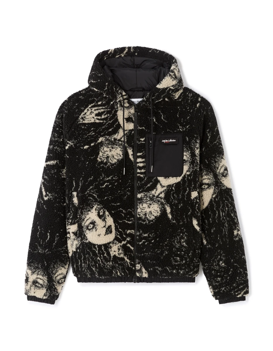 Junji Ito Collection - Veste sherpa noire TOMIE