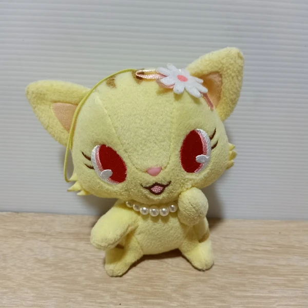Peluche poupée Jewelpet Sango jouet Sanrio Sega femme chat tabby Sweetspet Japon 5,5"