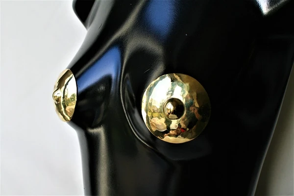 Metal Nipple pasties brass gold colour BDSM bondage sex toy Nipple Covers Burlesque costume Burlesque lingerie Nipple Tassels sexy lingerie