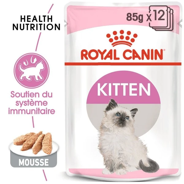 Royal Canin - Sachets Kitten en Mousse pour Chaton - 12x85g | Animalis