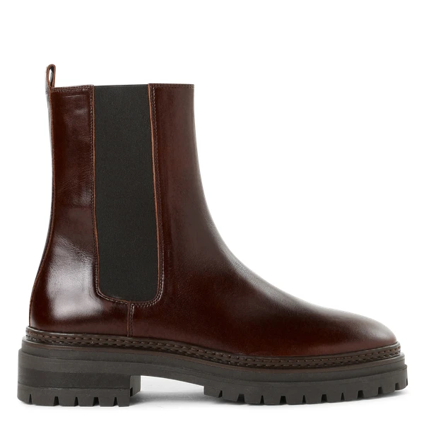 BOTTINES EN CUIR BROWNIE BOBBIES - FEMME | Place des Tendances