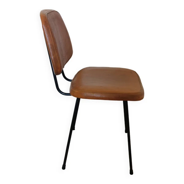 1 x chaise cuir vintage