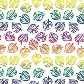 Animal Crossing Inspired Leafes Small Fabric | Spoonflower