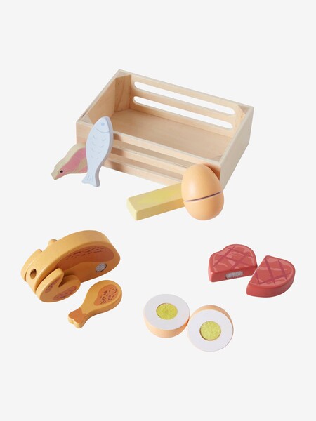 Panier d'aliments en bois FSC® multicolore - Vertbaudet