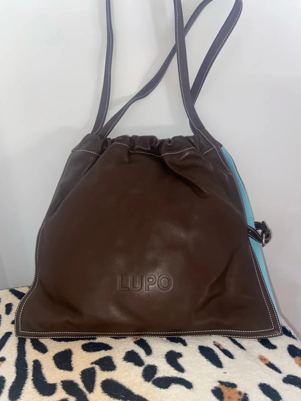 Bolso piel marrón Lupo