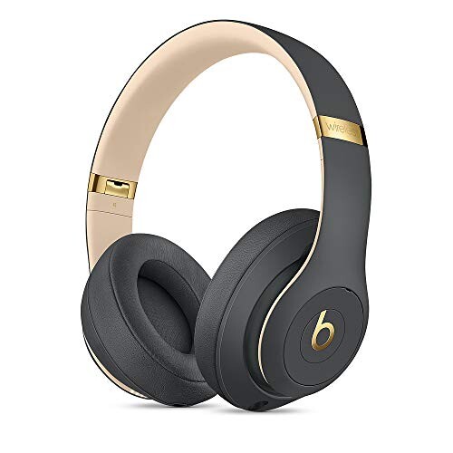 Casque circumauriculaire Beats Studio3 sans fil avec réduction du bruit - Puce Apple W1 pour casques et écouteurs, Bluetooth classe 1, mode Réduction active du bruit, 22 heures d'écoute - Gris