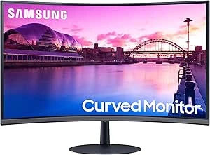 Samsung | 27-Inch S39C Series FHD Curved Gaming Monitor, 75Hz, AMD FreeSync, Game Mode, Advanced Eye Comfort, Frameless Display, Built in Speakers, Slim Metal Stand, LS27C392EANXGO, 2023, Black