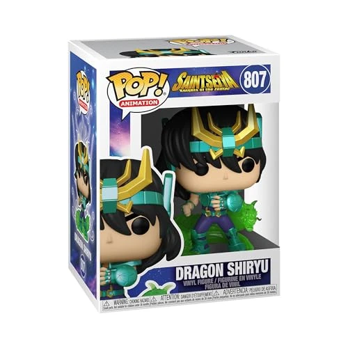 Funko Pop! Animation: Saint Seiya - Dragon Shiryu - Figurine en Vinyle à Collectionner - Idée de Cadeau - Produits Officiels - Jouets pour Les Enfants et Adultes - Anime Fans