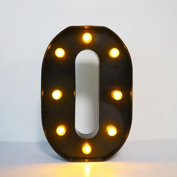 Lettres de l'Alphabet et des Chiffres Noirs avec Lumière LED, Veilleuse pour la Maison, Noël, Fournitures de ixd'Anniversaire, Décoration, 22cm - AliExpress
