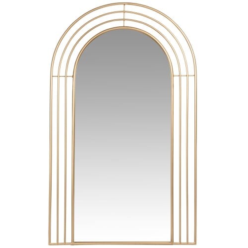 Miroir arche en métal doré 50x83 | Maisons du Monde