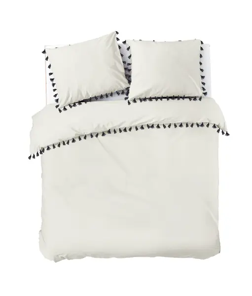 Dekbedovertrek Fleeky Fringes - Wit - Dindi Home