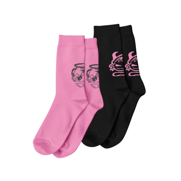 angel/devil sock set