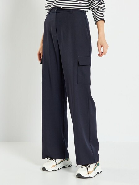 Pantalon large style cargo