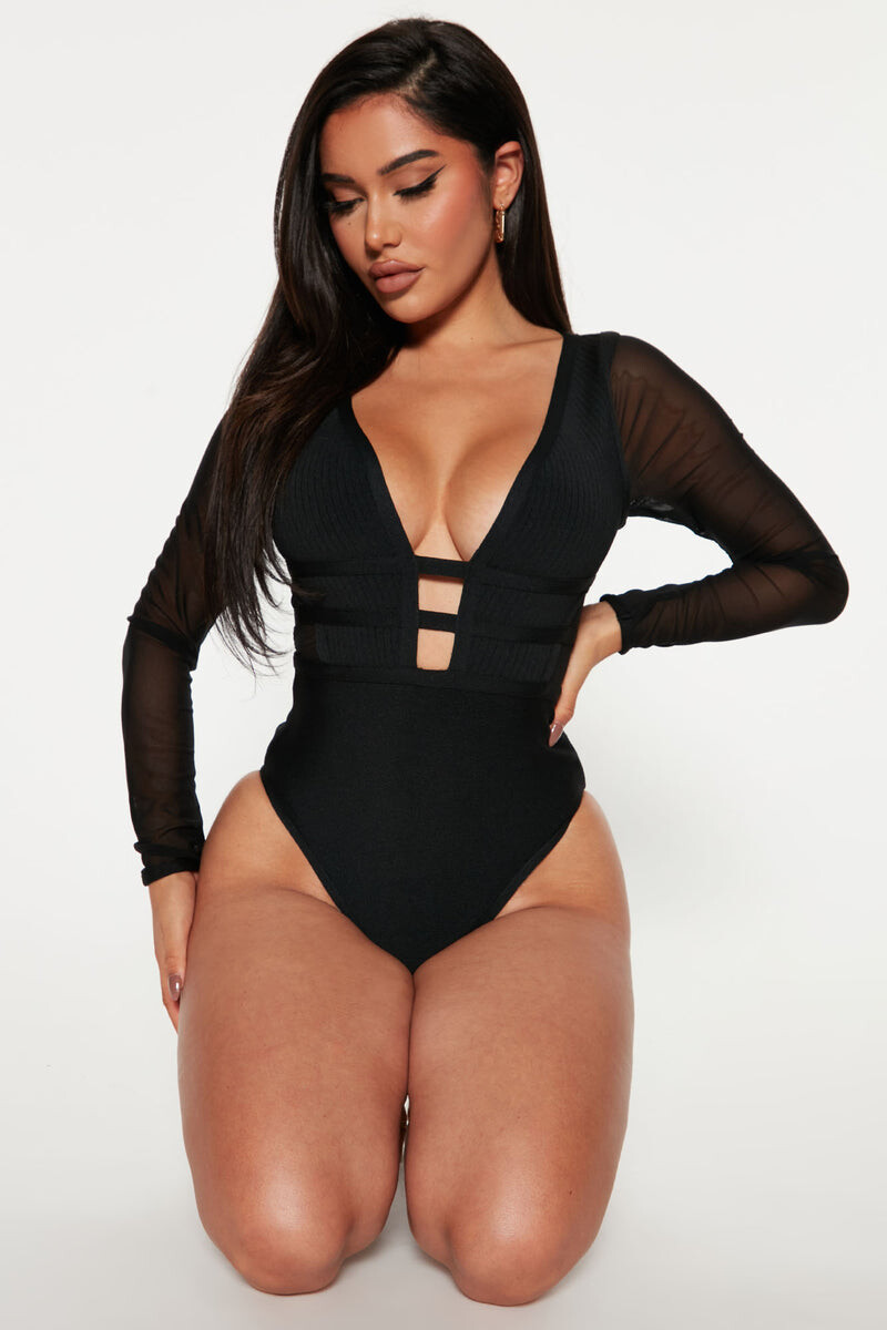 Enjoy Yourself Bodysuit - Black