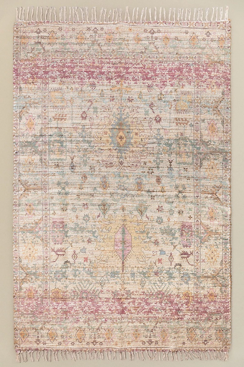 Tapis en jute et tissu (260x170 cm) Demir