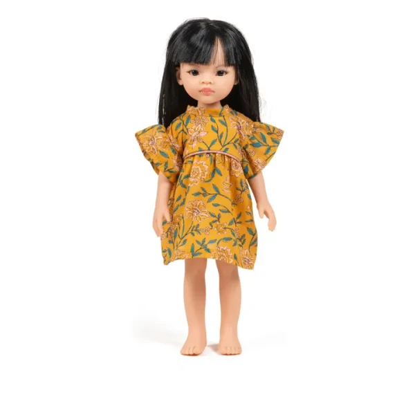 Poupée Amignas Liu en robe Daisy Fleurs en liane