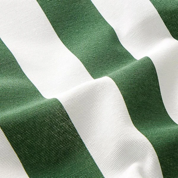 Tissu de décoration Canvas Rayures – vert/blanc - Idéal pour Tentures