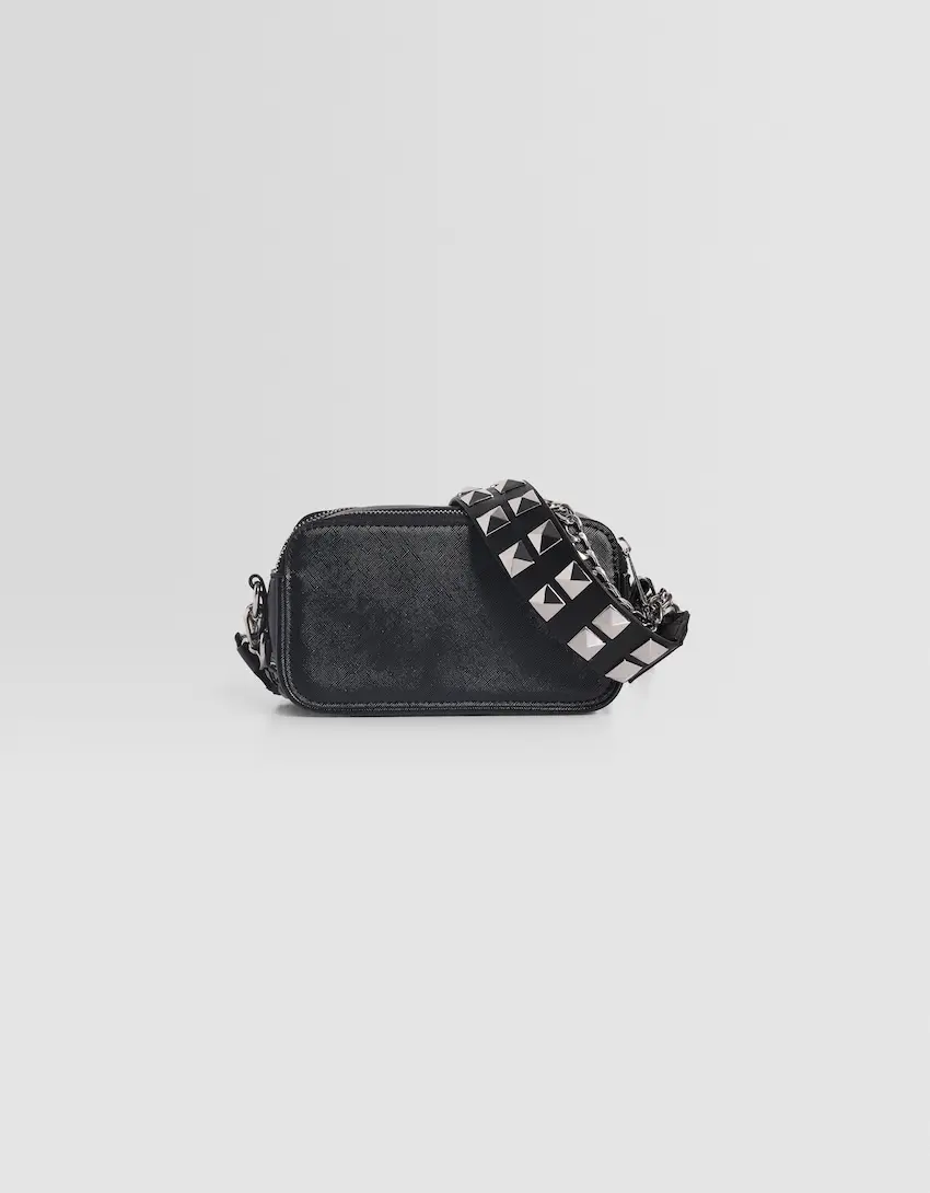 Sac bandoulière multiposition clous