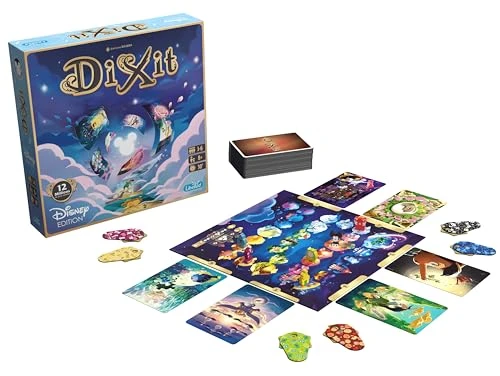 Asmodee - Dixit : Edition Disney - Jeu de Société pour Adultes &amp; Enfants dès 8 Ans - Jeu de Cartes Onirique - Communication par l'image - 3 à 6 Joueurs - 30 Min - Version Française - Libellud