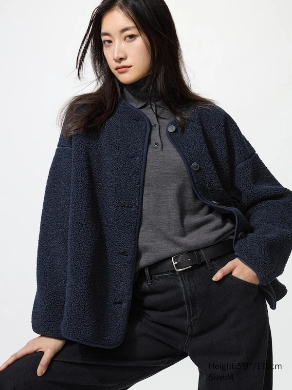Cardigan doublé en polaire (Relax) pour Femme | UNIQLO FR