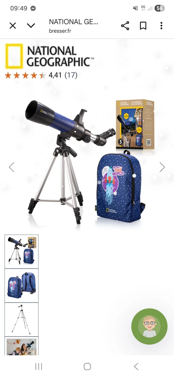 NATIONAL GEOGRAPHIC Télescope pour enfants avec application de réalité augmentée | 9101003