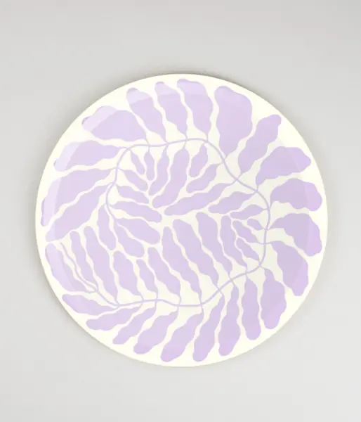 Plateau feuilles circulaire