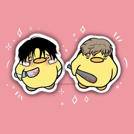 Killing Stalking meme stickers - Yoonbum, Sangwoo stickers
