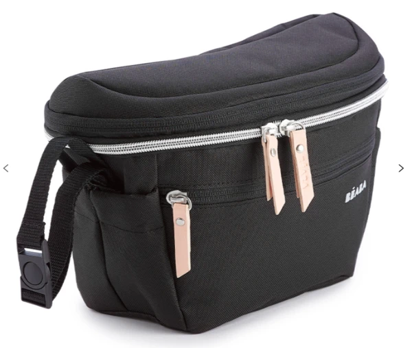 Organisateur de poussette Biarritz Noir | Beaba - Petit sac pour les essentiels pour les petites sorties et balades