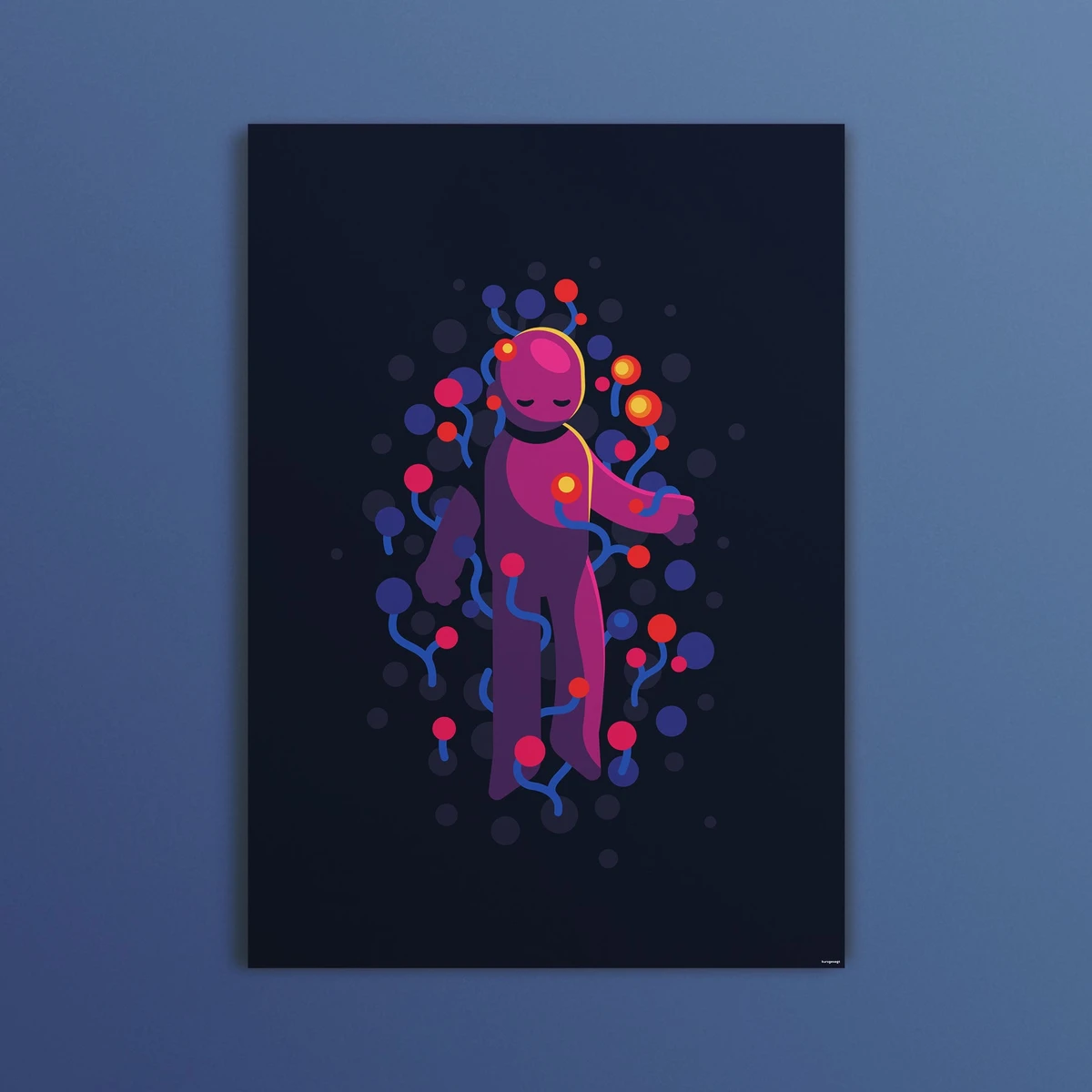 The Egg Flowers Poster