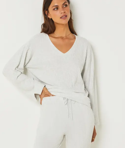 Pantalon de pyjama cotelé
