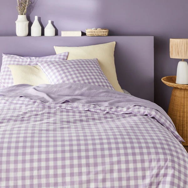 Housse de couette coton, Veldi violet