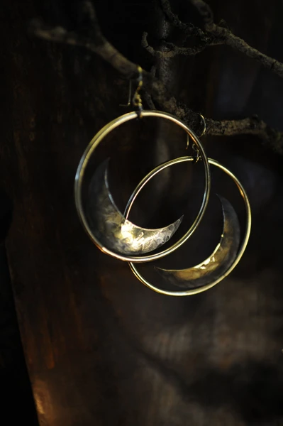 Boucles d'oreilles Nautilus et Scarabée 