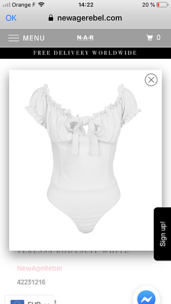 Teressa Bodysuit White